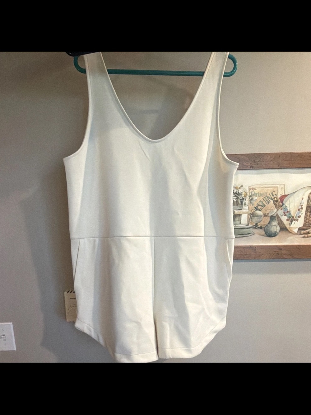 Minimalist White Trendy Romper